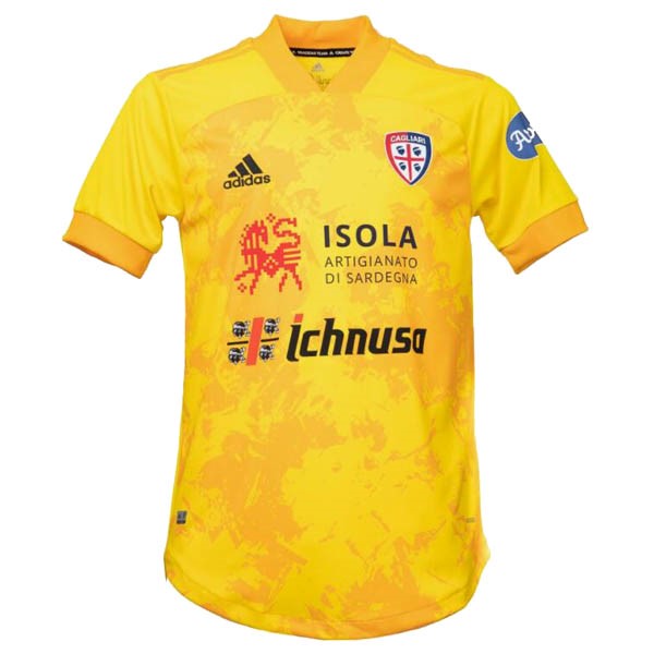 Thailande Maillot Football Cagliari Calcio Third 2020-21 Jaune